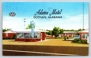 Postal Dothan, Alabama Adams Hotel AAA vista exterior automóviles antiguos exterior - Imagen 1 de 2
