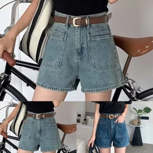 Comfortable High Waisted Shorts with Double Pocket Detailing and Wide Leg Style - Bild 1 von 37