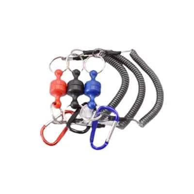 Magnetic Net Quick Release Clips Net Holder with Fishing Coil Lanyard Carabiners - Изображение 1 из 4