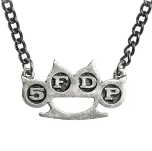 5FDP KNUCKLE DUSTER ALCHEMIE ANHÄNGER Fünf Finger Tod Punch OFFIZIELLER ZINN MERC - Bild 1 von 2