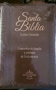 Biblia letras grande - concordancia amplia- palabras de Jesus en roja- RV 60 - Imagen 1 de 1