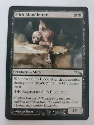 MTG Magic The Gathering Card Slith Bloodletter Creature Slith Black Mirrodin  - Image 1 of 2