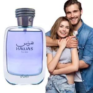 Hawas for Him Eau De Parfum By Rasasi ORIGINAL - New Sealed 100ml 3.4OZ for Men - Picture 1 of 10