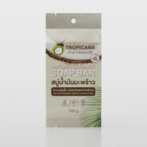 Organic Natural Coconut Soap Bar - Non Paraben - Real Coconut - Picture 1 of 1