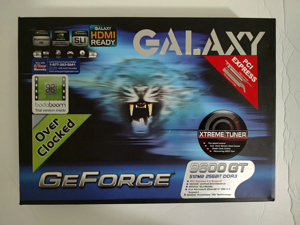 Nvidia Galaxy GeForce 9600 GT 512MB DDR3 Brand New - Image 1 of 4