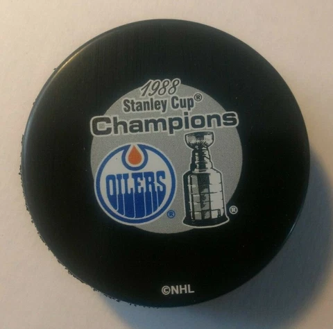 1988 STANLEY CUP CHAMPIONS Edmonton Oilers Puck Cover