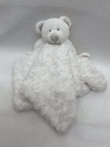 Blankets & Beyond weißer Teddybär Sicherheitsdecke Lovey Plüschtier Rosette Paci - Bild 1 von 19