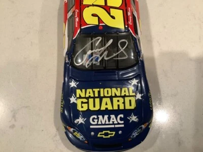 CASEY MEARS AUTOGRAPHED 2007 CHEVY NATIONAL GUARD AMERICAN HEROES DIECAST & CARD - Image 1 of 4