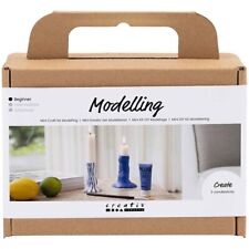 DIY Modelling Kit - Self-Hardening Clay - Candle Holders - Ultra Mar (US IMPORT)