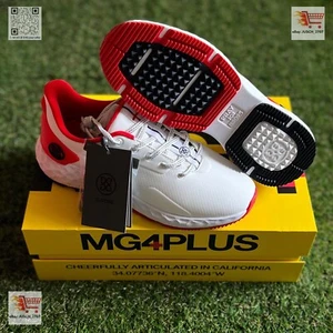 G/FORE GFORE MG4+ Solid Golf Shoe Sneaker ⛳️ LADIES 7.5 ⛳️ Poppy Red White - Picture 1 of 8