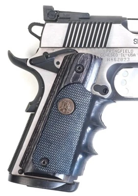 Pachmayr 1911 American Legend Charcoal Silvertone Wraparound Grip Panels -00433