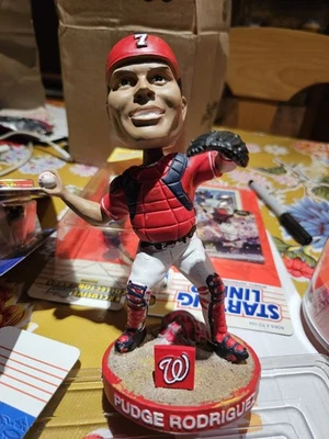Ivan 'Pudge' Rodriguez Fans Choice Washington Nationals Bobblehead - Image 1 of 4