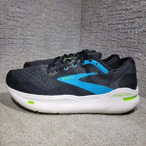 Brooks Ghost Max Men's Size 13 EE Wide Black Atomic Blue Running Sneaker Shoes - Picture 1 of 10