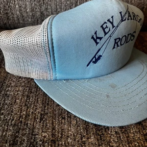 Key Largo Rods Funkap Truckers Hat Men's Adjustable Blue Mesh Snapback Cap - Picture 1 of 7