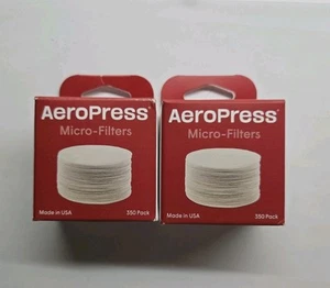 AeroPress Coffee Maker Replacement Micro-Filters 2 Packs of 350 (700 Total) New - Picture 1 of 4