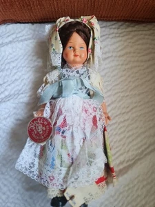 Vintage Gil Doll Moll's Trachten Puppen German Lederhosen Approx 9 Inches - Picture 1 of 7
