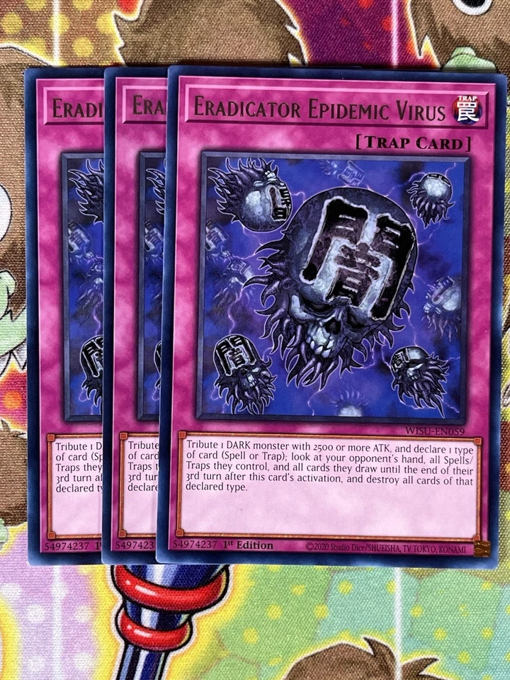 Yugioh Eradicator Epidemic Virus WISU-EN059 Playset - Image 1 of 1