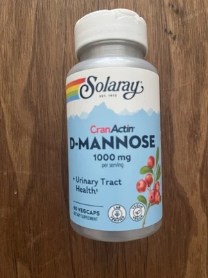 Solaray D-Mannose CranActin Urinary Tract Health 60 VegCaps/Open Container - Image 1 of 4