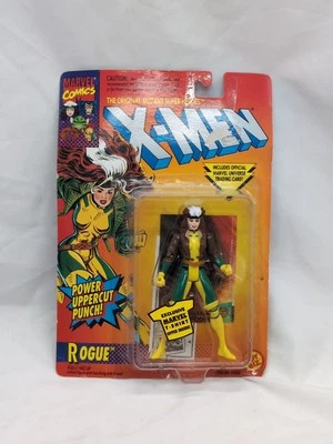 1992 TOY BIZ / MARVEL UNCANNY X-MEN ROGUE with TRADING CARD (MOC) POWER PUNCH - Image 1 of 2