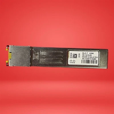 Cisco GLC-T 1000BASE-T Gigabit SFP Transceiver Module RJ45 Copper - Image 1 of 4