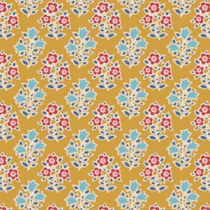 Tilda Jubilee Fabric | Farm Flowers | Mustard - Picture 1 of 1