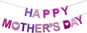 Happy Mother'S Day Banner Mom Banner Happy Mothers Day Garland Happy Mothers Day - Picture 1 of 12