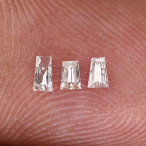 0.14 CT Baguette Salt and Pepper Diamond Natural Conflict-Free Gem - Picture 1 of 12
