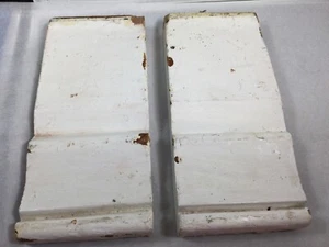 Plinth Blocks reclaimed white chippy salvage 2pcs #606 - Picture 1 of 7