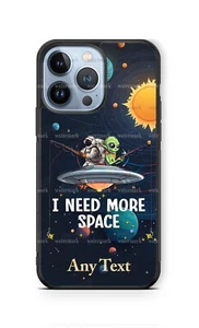 Lustige Handyhülle Alien und Astronaut Ich brauche mehr Platz selbst gestalten für iPhone Samsung - Bild 1 von 11