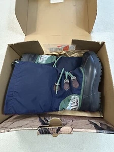 Sorel Freestyle X Winter Insulated Boots Vintage New Deadstock Blue Women’s 8 - Picture 1 of 9