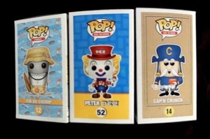 Funko Pop! Ad Icons CAP'N CRUCH, FIN DU CHOMP, PETER PEZ NEW box shark clown M1 - Picture 1 of 13