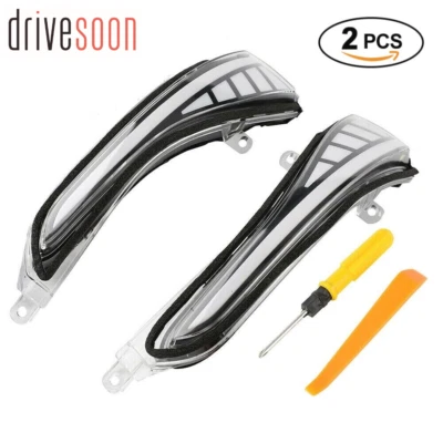 Black LED Mirror Dynamic Sequential Turn Signal DRL Light For Infiniti Q50 Q60 - Image 1 of 4