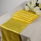 Pack de 10/20/30 satin table coureur décoration de fête de mariage 12"x108" - LIVRAISON GRATUITE
