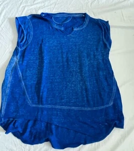 CALVIN KLEIN PERFORMANCE BLUE Terry Cloth Sleeveless Shirt XL - Picture 1 of 3