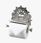 Victorian Style Brass Toilet Roll Holder Chrome Antique Bathroom Decor Novelty