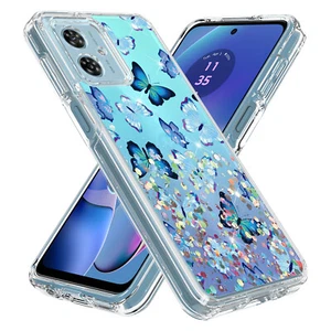 For Motorola Moto G Stylus 5G (2024) Gradient Sparkle Hybrid Case - Picture 1 of 40
