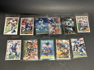 LOTE 21 TARJETAS DE FÚTBOL BARRY SANDERS DIFERENTES AÑOS 90 Fleer Topps UD Envío Gratis! - Imagen 1 de 2