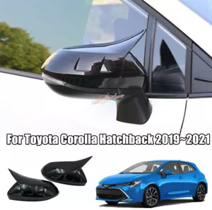 Fit For Toyota Corolla Hatchback 2019~2023 Black Side Rearview Mirror Cover Trim - Bild 1 von 11