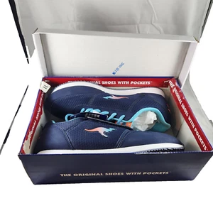 VINTAGE NEW KangaROOS Running Sneaker Tennis Shoe Pink Blue Suede Women US 11 - Picture 1 of 6