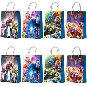 Transformers Partytüten mit Griffen, 16 Stück Transformers Geschenktüten deko - Bild 1 von 11