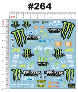 Sponsor M Water Slide Decal White Toner 1/24 - 1/28 RC Model Dicast Hot!!! #264 - Picture 1 of 2