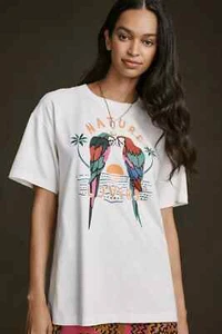 Anthropologie Farm Rio Nature Lovers Relaxed Tee Medium NWT - Picture 1 of 6