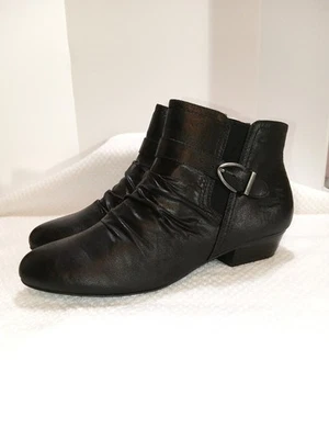 Botines Kim Rogers Tallon negros. Mujer 9,5M. Tacones ajustables, cremalleras, 1,25"  Foto 1 de 4