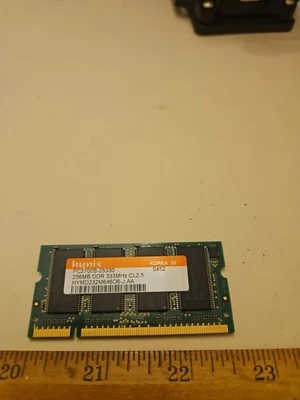 Hynix 256MB SO-DIMM 333 MHz PC2700S-25330 DDR Laptop Memory RAM 200-PIN - Image 1 of 3