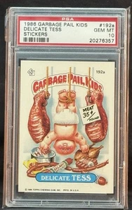 1986 GARBAGE PAIL KIDS SERIES 5 #192A DELICATE TESS PSA 10 GEM MINT - Picture 1 of 2