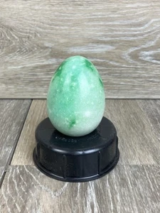 Polished Stone Rock Egg Easter Green White Natural - Picture 1 of 10