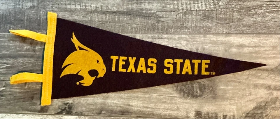 Banderín de lana Texas State Bobcats NCAA Foto 1 de 1