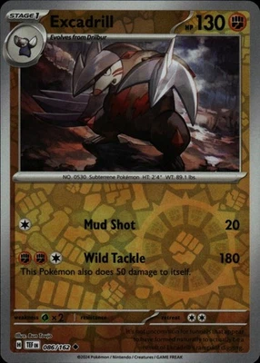 Excadrill - 086/162 Reverse Holo Uncommon SV05: Temporal Forces 086/162 NM - Image 1 of 2