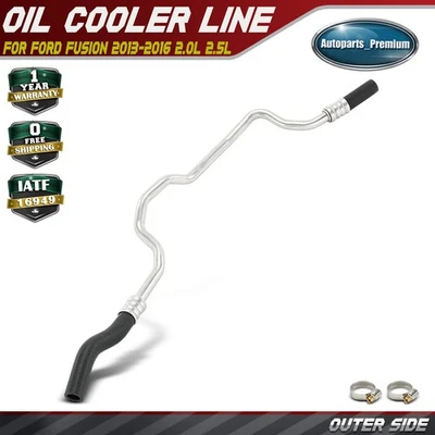 Outlet Auto Transmission Oil Cooler Line for Ford Fusion 2013-2016 L4 2.0L 2.5L - Image 1 of 4