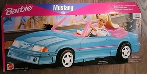 1998 Mattel blau Barbie Mustang Cabrio #65032-94 NEU Open Box - Bild 1 von 9